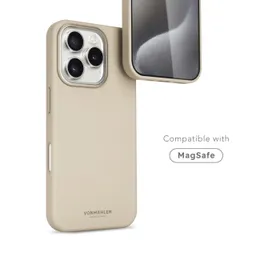 VONMÄHLEN Vonmählen Vegan Leder Case für iPhone 17 Pro Cream iPhone 17 Pro Lederimitat – Produktbild 1 von 1