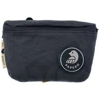 PAPERO PAPERO Bauchtasche aus wasserfestem Kraftpapier. Vegan, robust & minimalistisch – ideal für Damen & Herren. Stylisch unterwegs mit Squirrel Deltabag, Schwarz, – Produktbild 1 von 1