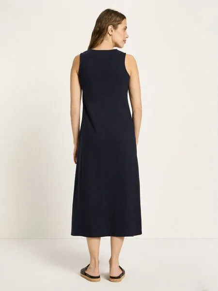 LANIUS LANIUS Maxikleid (GOTS) aus Bio-Baumwolle, Midnight, – Produktbild 3 von 4