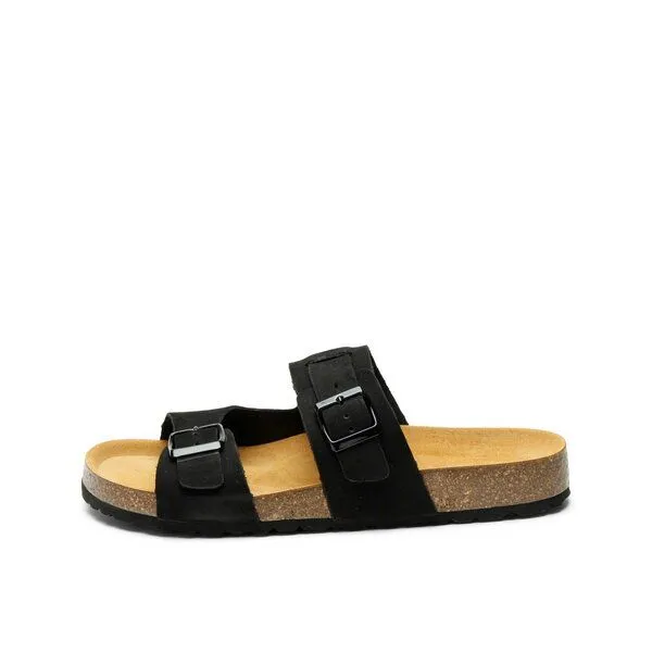Grand Step Shoes Grand Step Shoes Pantoletten Luca aus Nubuk Leder, Black (schwarz), – Produktbild 1 von 4