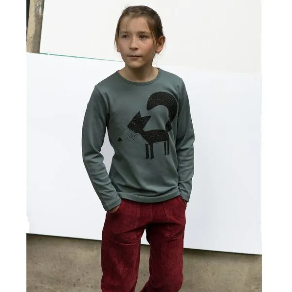 Cmig Cmig Franzi Fuchs Langarmshirt für Kinder, Stormy weather (grau), – Produktbild 4 von 4