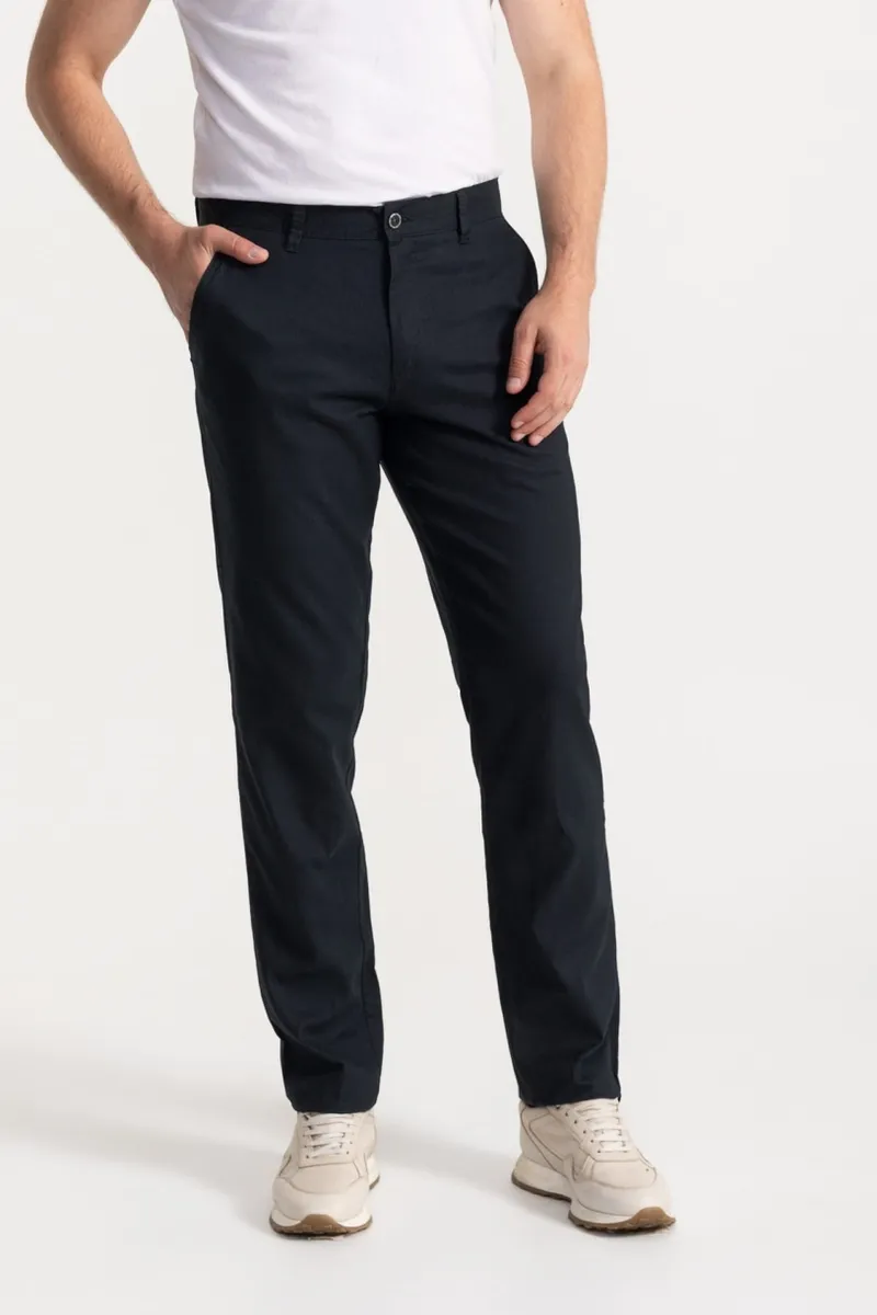 De IONESCU De IONESCU Herren vegan Hose Carpatica, Extra dunkelblau, – Produktbild 2 von 2