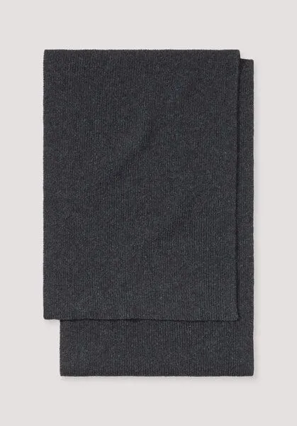 hessnatur hessnatur Strickschal aus Bio-Merinowolle mit recycelter Wolle und Bio-Baumwolle, Anthrazit, – Produktbild 3 von 3