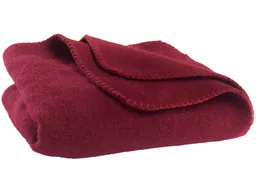 HANS NATUR Babydecke aus Schurwolle bordeaux Maße 75 x 100 cm – Produktbild 1 von 1