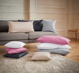 OTTO home Kissenbezug Mila, (2 Stück), Satin Qualität, in Uni Design – Produktbild 1 von 1