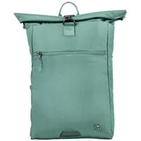FUCHS & REBELL FUCHS & REBELL PIET Rolltop Rucksack – Stylisch & praktisch mit Rücken-Zipper, Mint blau, – Produktbild 1 von 1