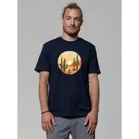 watapparel watapparel T-Shirt Unisex Sonnenuntergang in der Wüste, French navy, – Produktbild 1 von 1