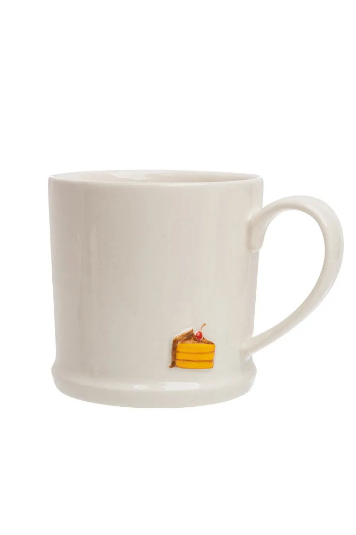 Tranquillo Tranquillo Tasse BRUNETTEA Torte – Steinzeug, Creme, – Produktbild 5 von 5