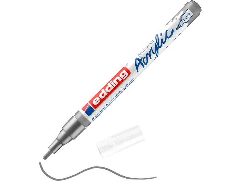 Edding Edding Acrylmarker "Acrylic 5300" Rundspitze fein, Silber, – Produktbild 1 von 1