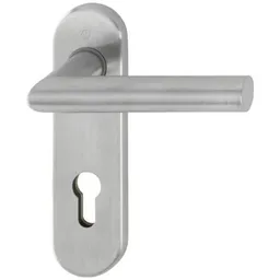 HOPPE Hoppe ZT-Drückergarnitur, BB, E72, VK8, Amsterdam, mit Kurzsch., Stützn., EDSTA, F69 – Produktbild 1 von 1