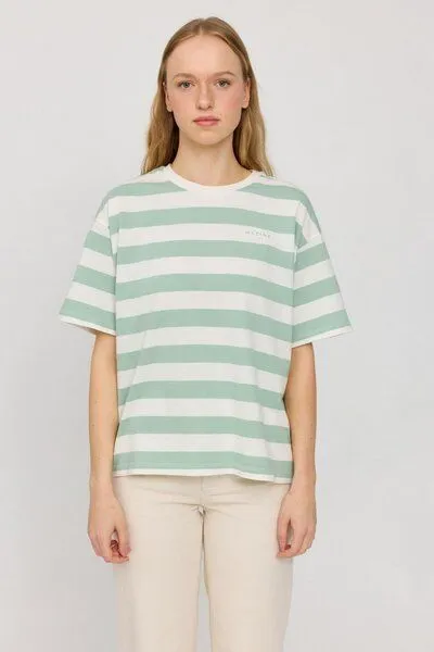 Mazine Mazine Gestreiftes T-Shirt, Pool/offwhite, – Produktbild 4 von 4