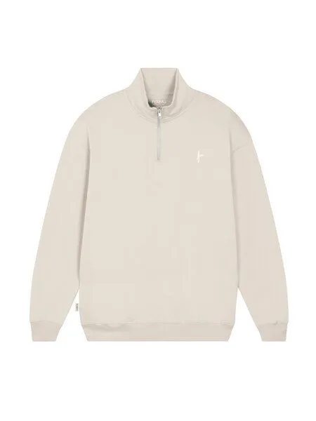 FUXBAU FUXBAU Männer fux Half Zip Sweater, Beige, – Produktbild 3 von 4