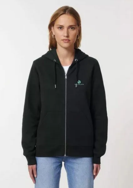 VIVA CON AGUA VIVA CON AGUA Zip-Hoodie by David Shillinglaw, Schwarz, – Produktbild 3 von 3