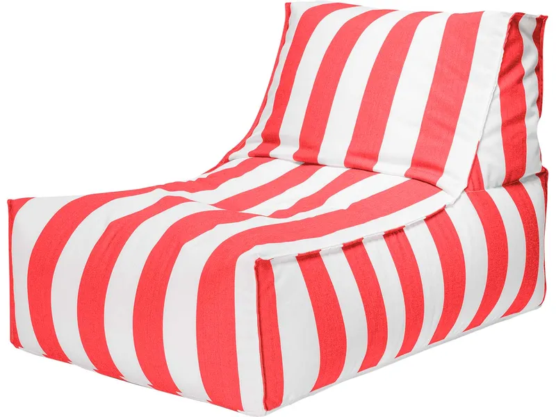 Sitzsack "Rock Santorin" outdoor, 65 x 100 x 65 cm, Rot, – Produktbild 1 von 2