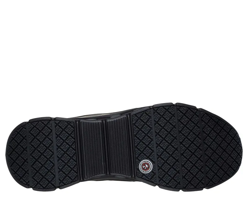 Skechers Skechers GLIDE-STEP PRO OB SR Berufsschuh Herren Slip-On ohne Schnüren Arbeitsschuh Air-Cooled - Memory Foam - Vegan - EN ISO 20347:2022+A1:2024, Schwarz, – Produktbild 5 von 8