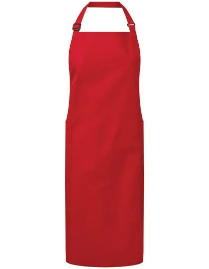 Premier Workwear Premier Workwear Latzschürze 5 Farben Grillschürze Küchenschürze, Red (ca. pantone 201c), – Produktbild 1 von 2
