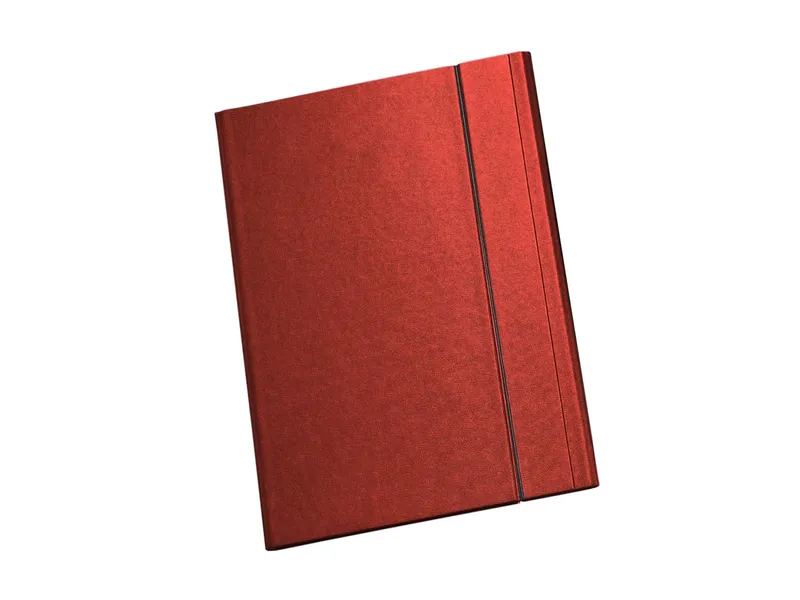 Memo Angebotsmappe 'Elegance' A4, rot, mit Gummizug und Visitenkartenschlitz – Produktbild 1 von 1