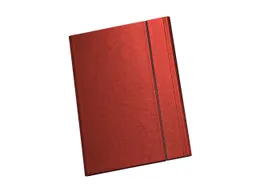 Memo Angebotsmappe 'Elegance' A4, rot, mit Gummizug und Visitenkartenschlitz – Produktbild 1 von 1
