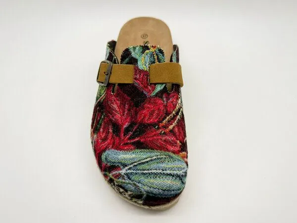 thies Vegane thies ® Rec Jungle Clogs aus rec. PES mit Dschungelmotiv, Multi, – Produktbild 4 von 4