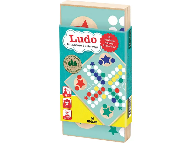 moses. moses. Kinderspiel "Ludo" für zuhause und unterwegs – Produktbild 1 von 1