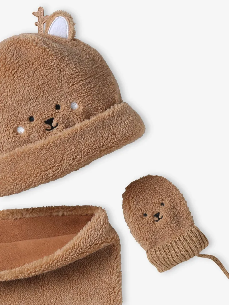 Vertbaudet Baby Geschenkset aus Mütze, Pekannuss, – Produktbild 2 von 4