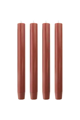 Tranquillo Handgearbeitete Stabkerzen GLUMI red 4er-Set, 20 cm - rot – Produktbild 1 von 1