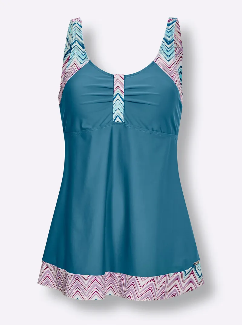 feel good Tankini-Top topas-magenta-bedruckt, Topas-magenta-bedruckt, – Produktbild 1 von 2