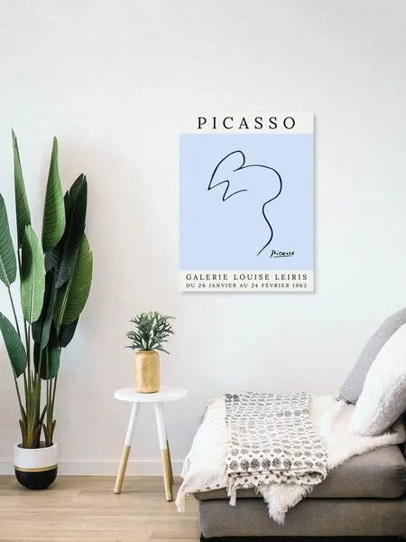 Photocircle Photocircle Poster / Leinwandbild - Picasso Maus – blau – Produktbild 4 von 4