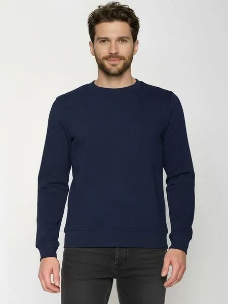 GreenBomb GREENBOMB Sweat-Pullover Basic Wild, Navy, – Produktbild 2 von 4