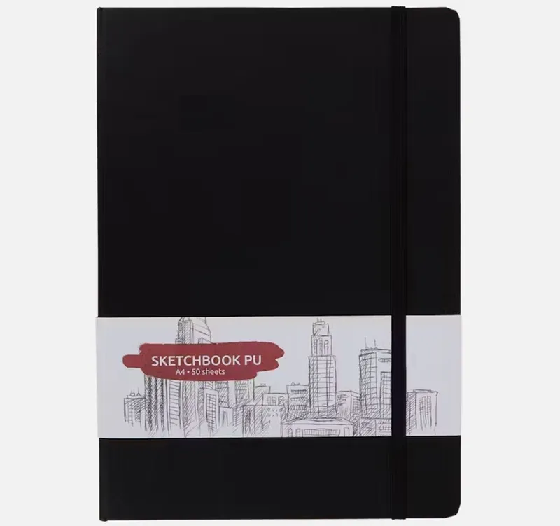Spectrum Spectrum Notizbuch 2 Stück Skizzenbuch Sketchbook Notizbuch A4 schwarz 50 Blatt, Schwarz, – Produktbild 3 von 5