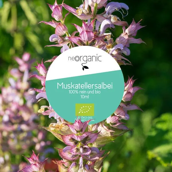 NeoOrganic NeoOrganic Bio-Muskatellersalbeiöl (Salvia Sclarea), 100% naturreines ätherisches BIO-Öl – 10ml – Produktbild 2 von 2