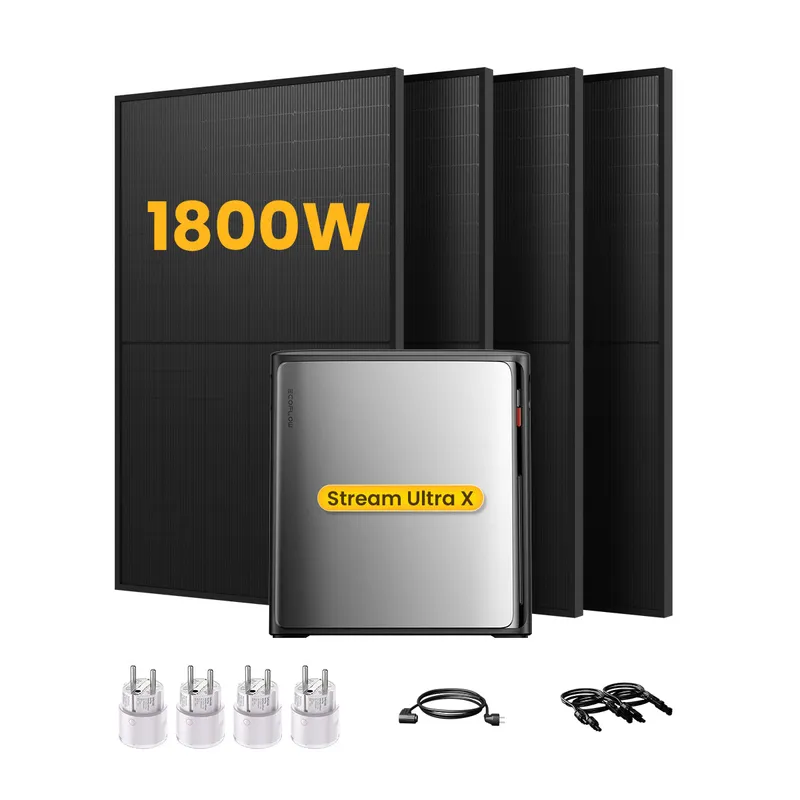EcoFlow EcoFlow Stream Ultra X, All-in-One Speicher für Balkonkraftwerke, mit 4 x 450 Bifaziale Solarmodule, by Powerness (deal) - Stream Ultra X | 3840Wh / 4 x Smart Plug / Standardversand – Produktbild 1 von 1