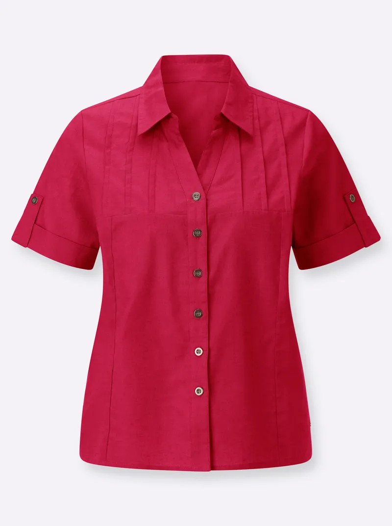 Witt Kurzarm-Bluse, Pink, – Produktbild 1 von 2