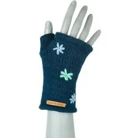 short'n'pietz short'n'pietz Handstulpen aus Schurwolle für Kinder, handgestrickt, Petrol, – Produktbild 1 von 1