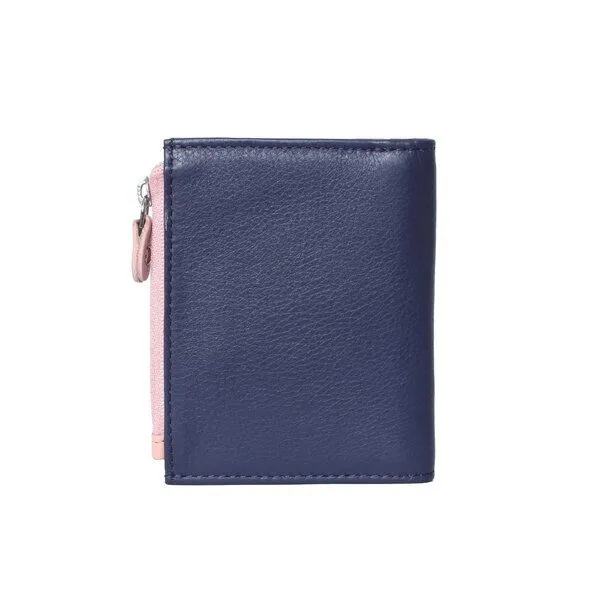 Vargu Vargu Echtleder Geldbörse SINE 1, Purple - sky blue, – Produktbild 4 von 4