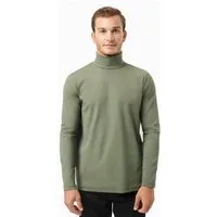 ORGANICATION ORGANICATION Rollkragenpullover aus Bio-Baumwolle, Khaki, – Produktbild 1 von 1