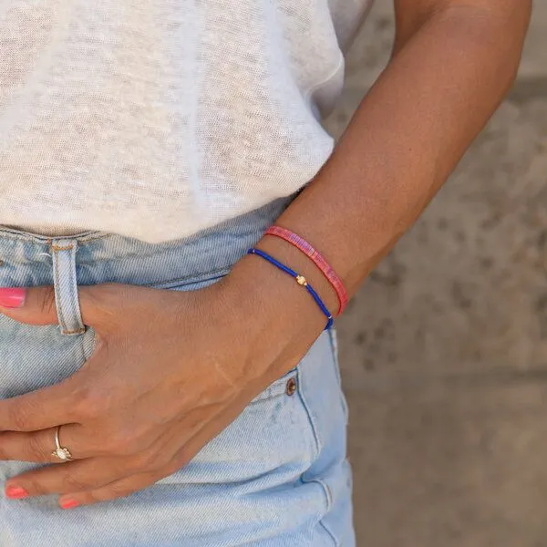 juni juni Perlenarmbänder pink - blau – Produktbild 2 von 4