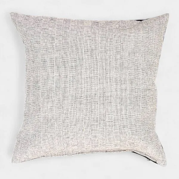 Dragolina Dragolina Kissenbezug- ca. 36x36cm mit Webstoffen der Pwo Karen, Anthrazit/creme, – Produktbild 1 von 3