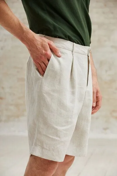 Jyoti - Fair Works Jyoti - Fair Works Hanf Shorts Heet, Weiss, – Produktbild 4 von 4
