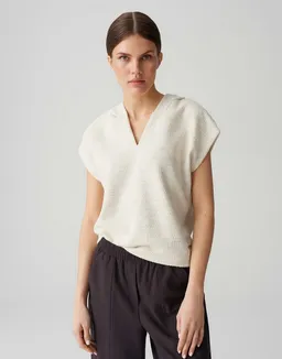 OPUS Sweatshirt GINSI aus Bouclé Sweat BCI Cotton, breiter Saum, elastischer Stoff – Produktbild 1 von 1
