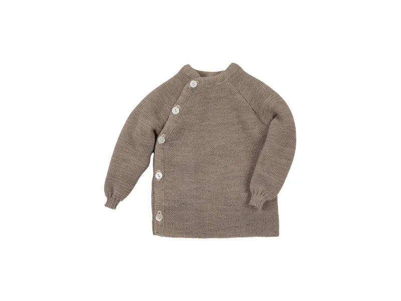 Reiff Strickwaren Reiff Strickwaren Baby Jacke Schlüttli Bio-Merinowolle, Braun, – Produktbild 1 von 2