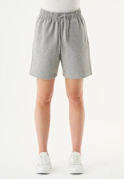 ORGANICATION ORGANICATION Damen ESSENTIALS-SHEYMA- Shorts aus Bio-Baumwolle, Grey melange, – Produktbild 1 von 3