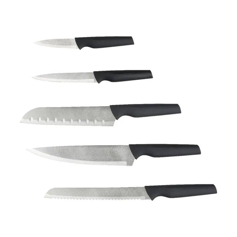 Kesper Messerblock-Set, 6-teilig, Schwarz | silber, – Produktbild 3 von 4