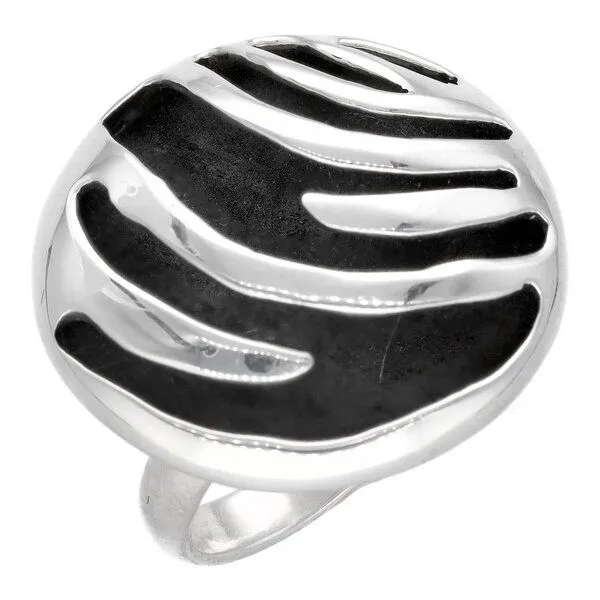 pakilia pakilia Silber Ring Streifen Fair-Trade und handmade – Produktbild 1 von 4