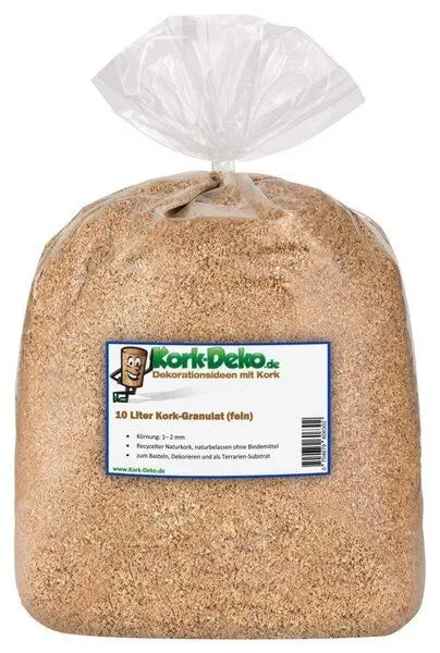 Kork-Deko Kork-Deko 10 Liter Korkgranulat, fein (0,5-3 mm) (Korkspäne) – Produktbild 2 von 7