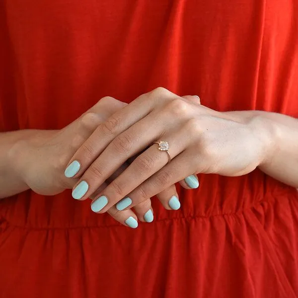 Eppi Eppi Goldener Ring mit Opal und Diamanten Ammiel, Gelb, – Produktbild 3 von 4