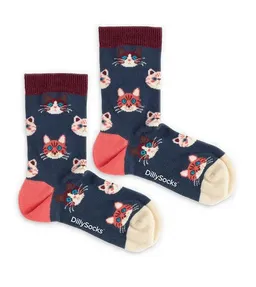 DillySocks DillySocks Kindersocken Lil Sky Kitten aus Biobaumwoll-Mix – Produktbild 1 von 1