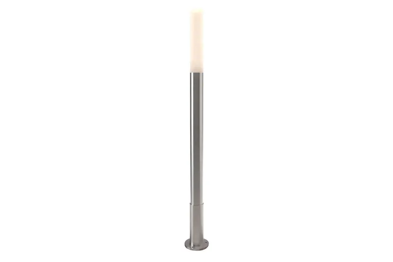 woodstore24 Design-Standleuchte MAIORIS Höhe 1020 mm, Ø 105 mm, Edelstahl / Glas, 5 Watt – Produktbild 1 von 1