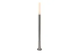 woodstore24 Design-Standleuchte MAIORIS  Höhe 1020 mm, Ø 105 mm, Edelstahl / Glas, 5 Watt – Produktbild 1 von 1