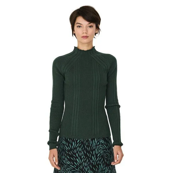 SKFK SKFK Strickpullover ANUKET, Dark green, – Produktbild 1 von 4